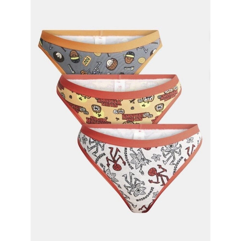 Stranger Things 3 Pack Thongs Size Small